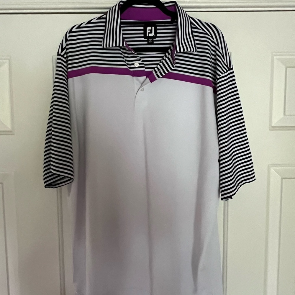 Footjoy short sleeve golf polo, size XL